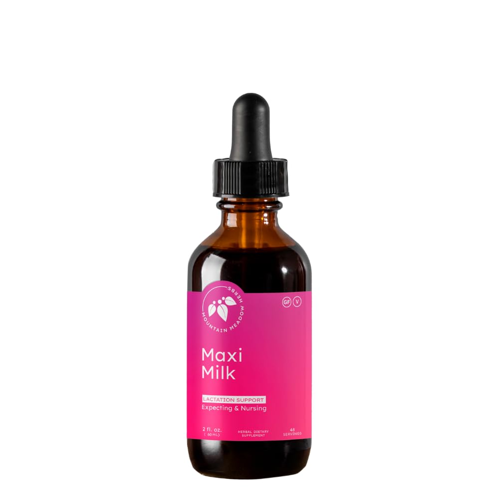 Mountain Meadow byliny Maxi-Milk- Natural Liquid Laktácia Podpora na zvýšenie výroby materského mlieka Rýchlo a efektívne pre dojčenie mamičky - 2 oz