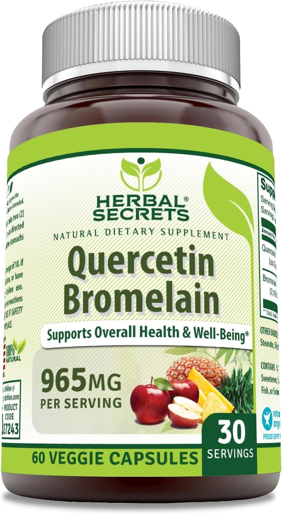 Bylinné tajomstvá Quercetin 800 Mg s Hypromelain 165 Mg Supplement 