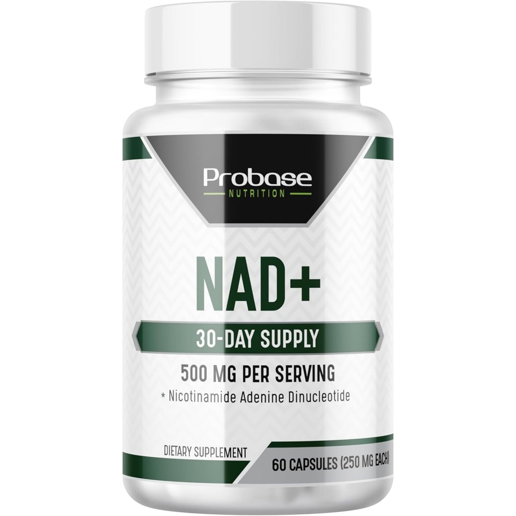 Probase Nutrition NAD Supplement 500mg High Potency 30 Day Supply NAD Maximizer Podobné Nicotinamide Riboside Vegan Non GMO Skúšaná tretia strana