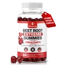 Extrémny cviklový vzorec & COQ10 100mg s extraktom z hroznových semien, pre cirkulačnú energiu a prietok, 1500mg Repa Root Gummies Extract Gluten Free 60