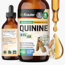 BIO KRAUTER Quinine for Leg Cramps Tincture - Cinchona Bark Extract - Vegan Quinine Liquid - Alkohol a cukor bez extraktu 4 Fl.Oz.
