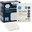 MED PRIDE Sterilné penové obväzy pre rany, Soft Absorbent Non-Adhesiave vodeodolné lekárske penové výplň pre vredy, zranenia (2x2 palca)
