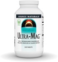 Source Naturals Ultra-Mag High-Efficiency Magnesium Complex - Maintains Muscle & Nerve Function - 240 Tablets