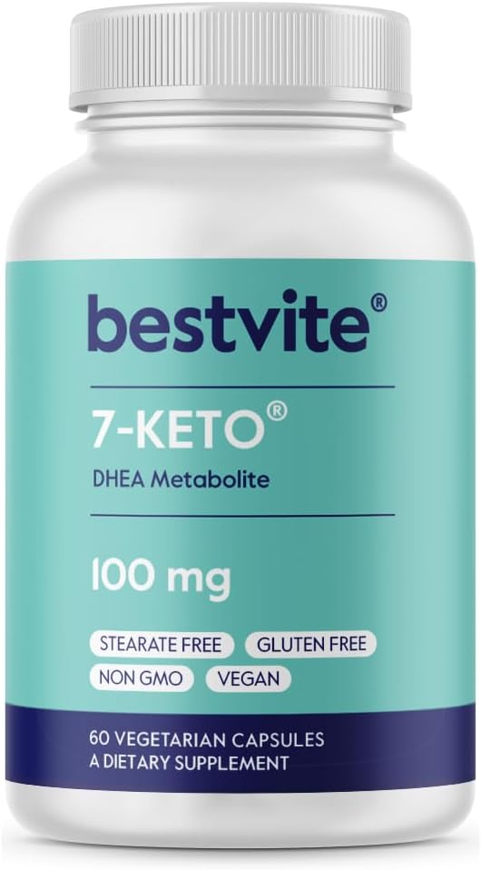 BESTVITE 7- Keto 100mg DHEA (60 Vegetariánske kapsuly) - žiadne stearáty