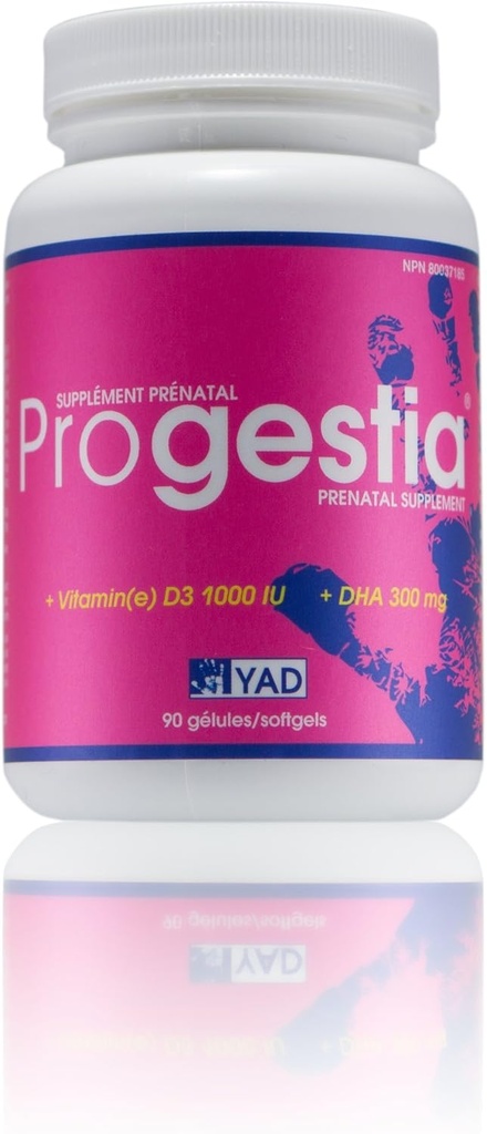 Progestia prenatálne vitamíny pre ženy s Omega-3 mastné kyseliny EPA, DHA, kyselina listová, železo, vitamíny a živiny pre Pre Počas, a po tehotenstve (90 pilulky 3 mesiac dodávky).