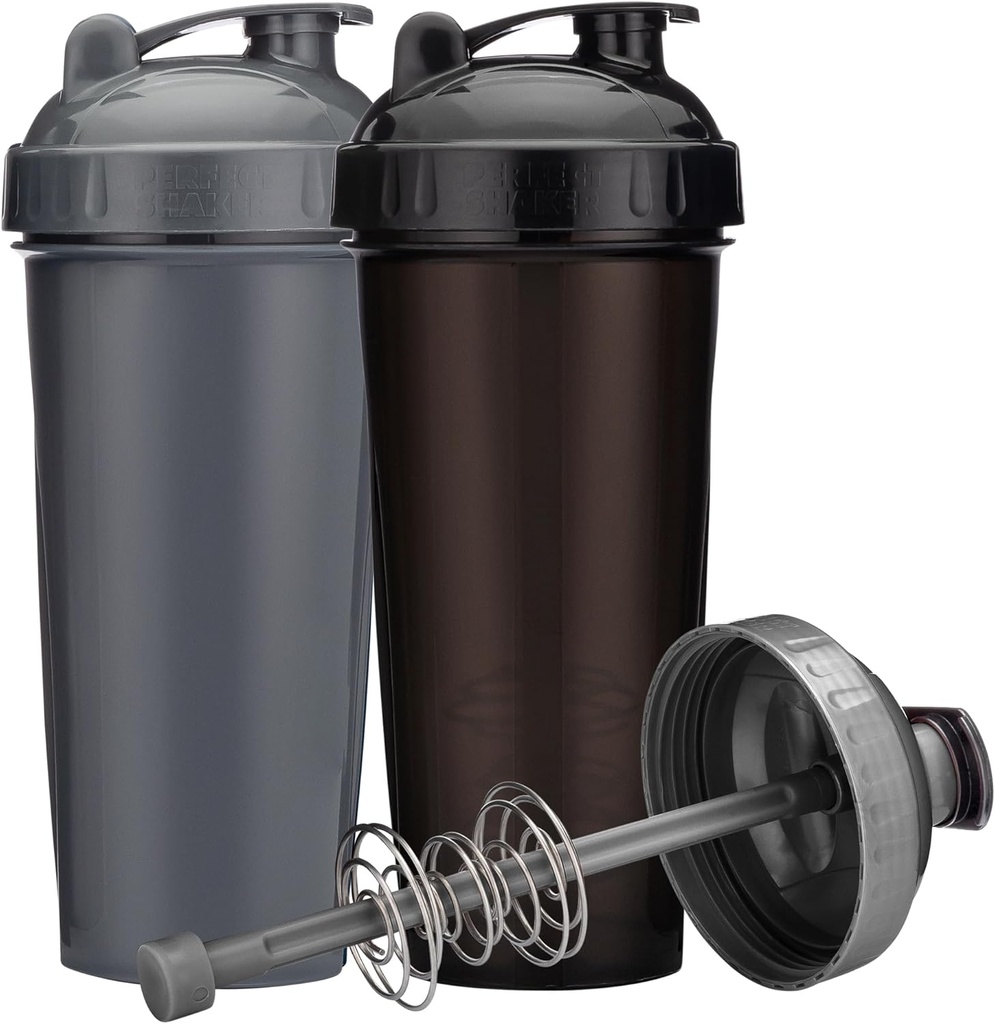 [-Pack] 28-Ounce Shaker Fľaša s proteínom Shaker fľaša s akciou-Rod Wire Mixer 