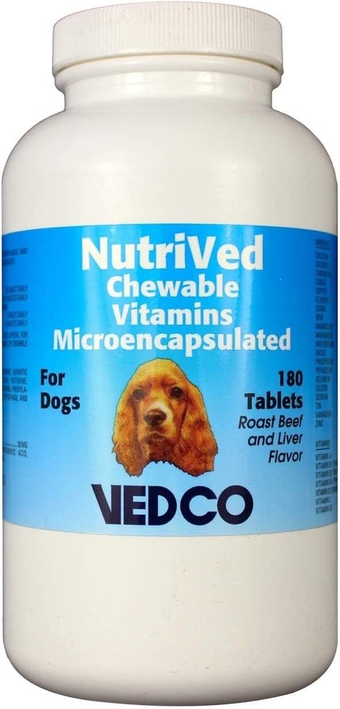 Vedco NutriVed Žuvacie vitamíny pre psy 180 tabliet