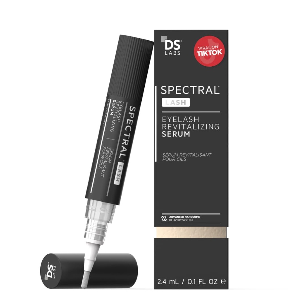 DS Labs Spectral.LASH Očné riasy kondicionovanie sérum - podporuje dlhšie, plnšie, hrubšie, hľadá Lashes, bezpečné pre Lash Extensions, Olej-free, Paraben a sulfate zadarmo, krutosť zadarmo