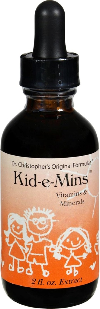Dr. Christopher's Kid-e-Mins Vitamíny a minerály Orange - 2 fl oz