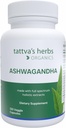 Tattvine byliny Organické Ashwagandha Kapsule Supplement, 2 mesiace Zásoba, 120 Veggie Kapsule