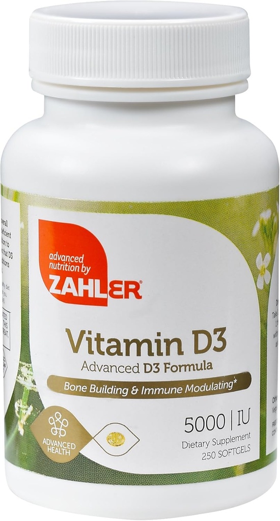 Zahler Vitamín D3 5000 IU - 250 Softgels