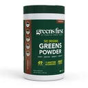 Greens First Original Greens Powder - 49 Superfoods - Organic Fruits & Veggies - Prebiotiká, Probiotiká & Digestive Enzymes - Antioxidant Smoothie - Dairy Free, Vegan, Non-GMO (Chocolate, 30 Servings)