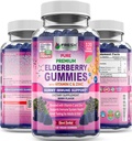 ČERSTVÉ ZDRAVOTNÍCKE Gummy s vitamínom C, zinkom a sambucusom bazový extrakt 30:1 - 100% Vegan - Imunitná podpora pre dospelých a deti - 120 gróf Gummy doplnok