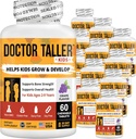 NuBest lekár Taller deti s multivitamíny, multiminerálne, kalcium žuvacie tablety, vápnik doplnok pre deti veku 2 až 9 - Hroznová chuť - pomáha deťom zdravý - 12 balenie