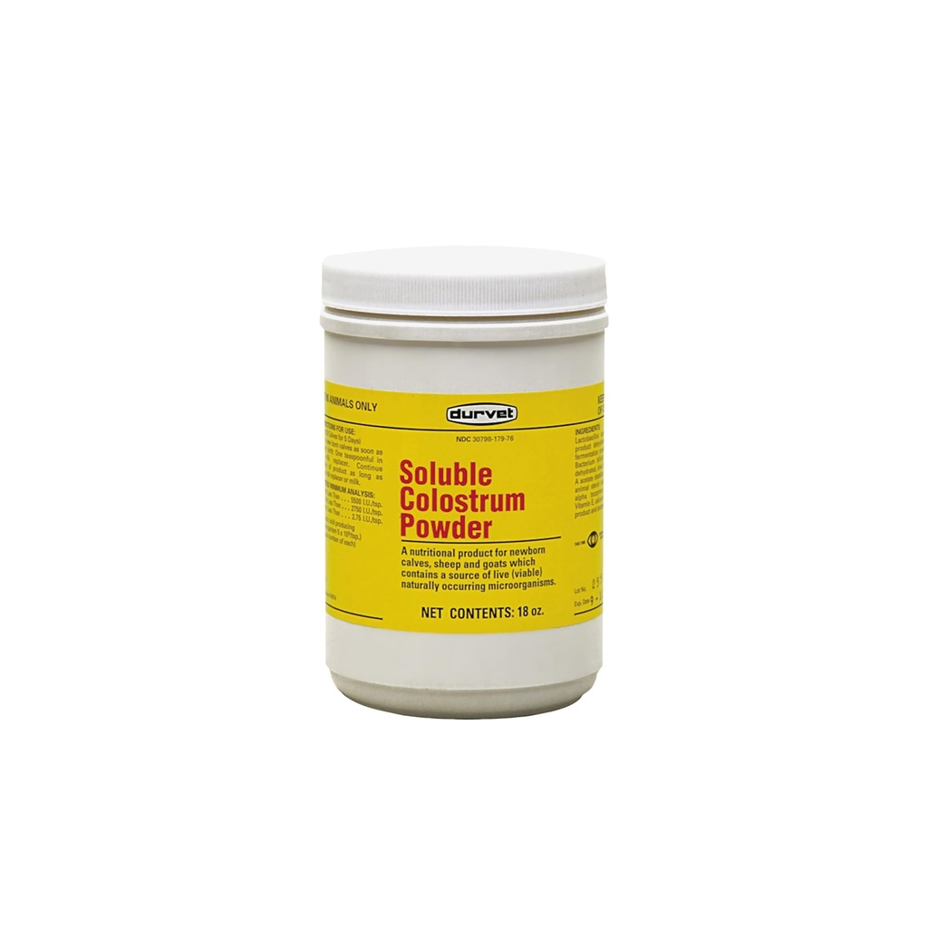 Durvet Rozpustný prášok Colostrum, 18 Ounce Container