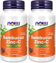 Teraz doplnky, Sambucus Zinok-C s bazovým koncentrátom a vitamínom C, 60 Lozenges (Stock of 2)