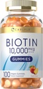 Carlyle Biotin 10000mcg Gummies 