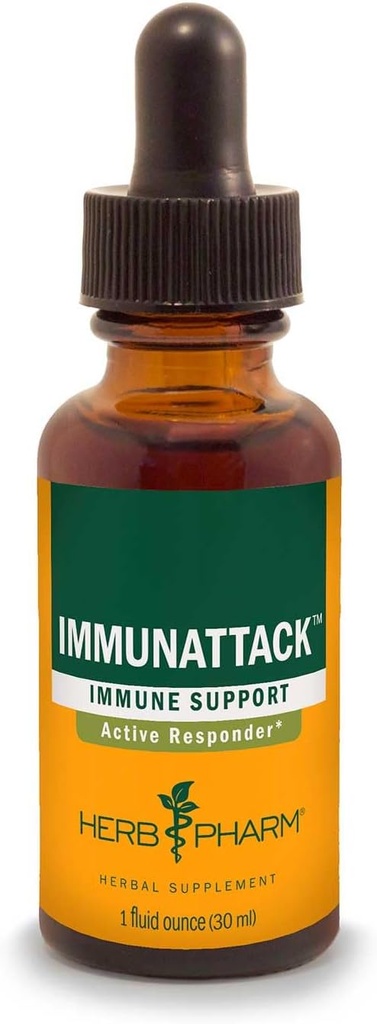 Herb Pharm Immunattack Tekutá bylinná formula pre Immune System Support - 1 Ounce (FIMAT01)