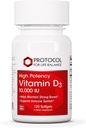 PROTOKOL PRE ŽIVOTNÉ BILANCIE Vitamín D3 10 000 IU - Imunitná podpora Zdravie Kosti a zuby - 120 Softgels