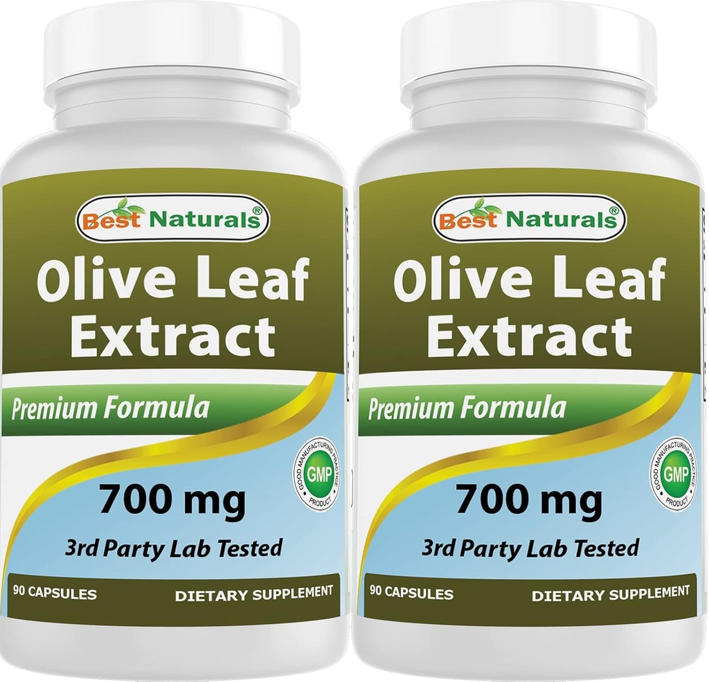 Najlepšie Naturals 2 Balenie Olive Leaf Extract 700mg 90 Kapsule (Total 180 Kapsule)