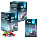 Ener-IV Electrolyte Drink Mix - Powder Pakets Electrolytes, Powder Pakets, Hydratácia Powder Drink, Hydratačný Tekutý Mix, Nízkocukrová rehydratácia pre ženy a mužov - zmiešané Berry, 24 Počet
