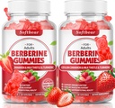 softbear Berberine s ceylon škorica Gummies Organic Berberine HCL 1500 mg pre metabolizmus Immune zdravie Bez cukru Berberine Doplnky Jahodovo ochutené 120 Počet