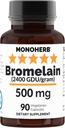 MONOHERB Bromelain 500 mg/ Kapsula - 90 Veg Kapsule - 90 Servings