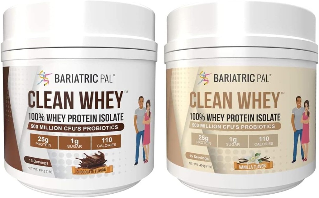 BariatricPal Clean Swhey Protein (25g) s probiotikami - Chocolate & Vanilla Variety Pack
