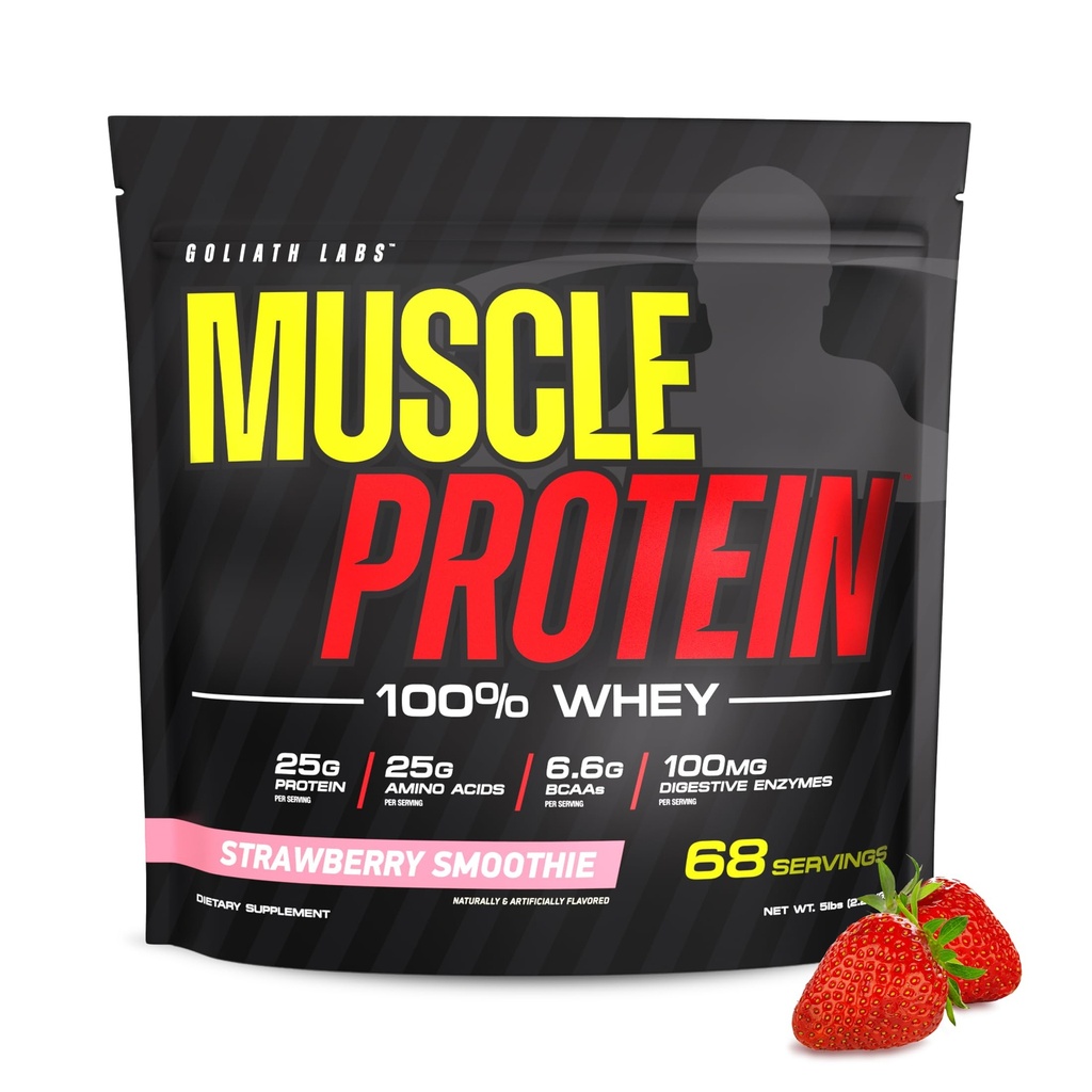 COLOSSAL LABS Muscle Protein Wheey Powder [5 lbs/Pack of 1]