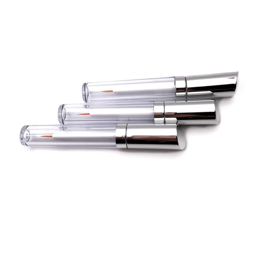 2 ks 5 ml Akrylové multifunkčné prázdne riasy Tube Očné linky Fľaškové nádoby s prútikmi Applikátory Najlepšie pre riasy/Eyebrow Rast Sérum Castor Oil
