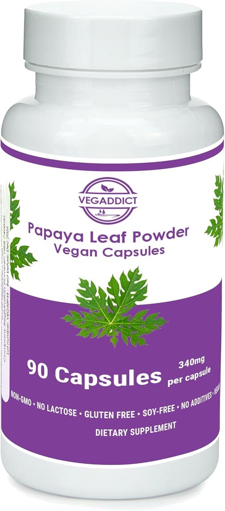 Papája Leaf Powder 340mg Kapsule 