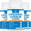 1200MG Lipozomálne luteolín Supplement - Maximálna absorpcia, Antioxidant Boost od The Brain 180 Kapsule