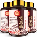 Lumbrokináza 100 mg (Max Activity 1 000 000 LKU), Nattokináza 100 mg- 2 000 FU aktivity a červená kyslá ryža 300 mg, Lumbrokináza Enzymes Supplement for Circulary, Cognition 180 kapsúl (Pack of 3)
