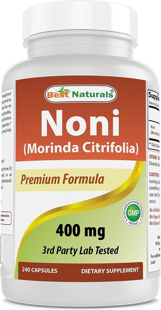 Najlepšie prírodné Noni 400 mg 240 Kapsule