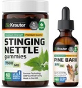BIO KRAUTER Stinging Nettle 60 Gummies & Pine Bark Tinture 2 Fl. Oz.