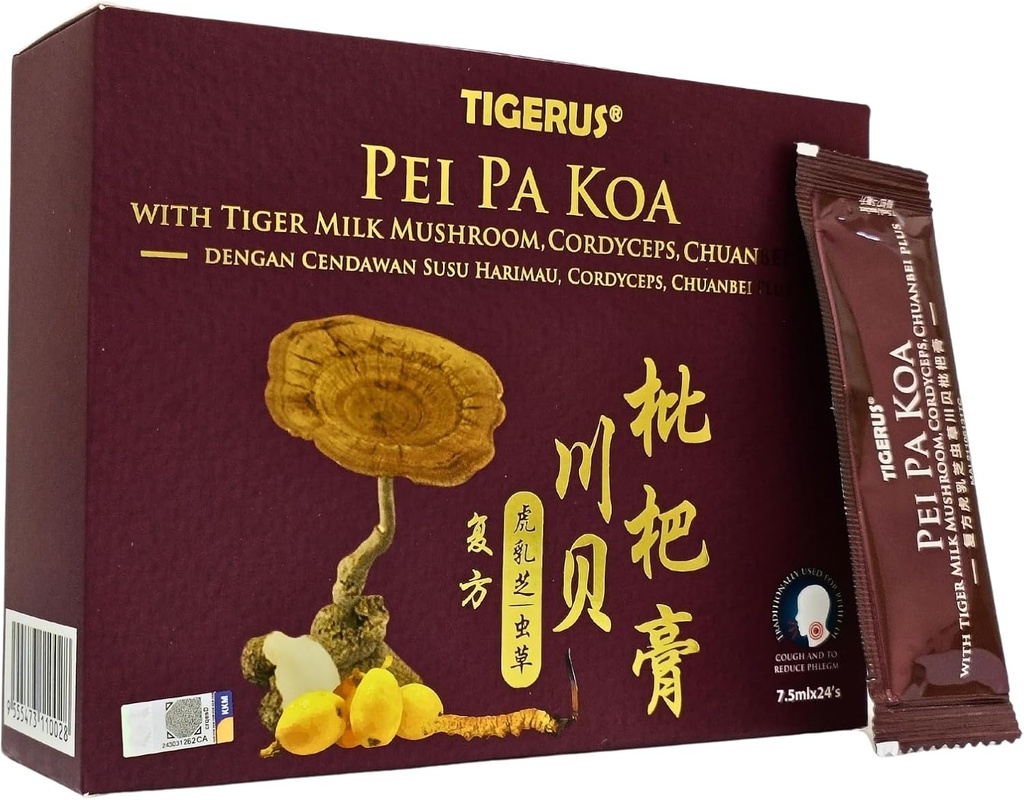 Pei Pa Koa 7.5Ml X 24 Vrecká s tigrím mliekom Huba a CORDYCEPS