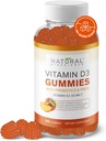 Sugar Free Vitamin D3 K2 Gummies - Vitamin D3 Gummies 5000 IU+K2 MK7 80 mcg, K2 D3 Vitamin Supplement Adults, Vitamin D K2 for Bones, Immune, Heart, Mood, Gluten-Free, Non-GMO, Natural Peach Flavor