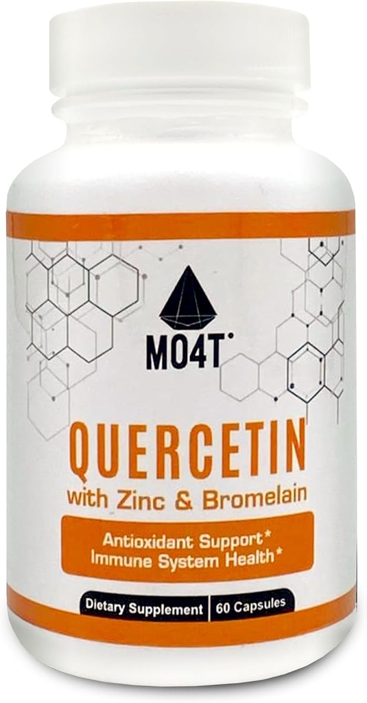 Quercetin & Hypromelain s obsahom zinku - Antioxidant Support Immune System Health - Dietary Supplement - 60 Kapsule 1050 mg Silná formula
