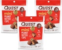 Quest Nutrition Mini Arašidové maslo poháre, vysoký obsah bielkovín, nízky obsah tuku, bez lepku, 16 grófov (pack of 3)