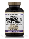 Veterný mlyn Omega 3 Rybí olej 1000 mg Softgels, 90 ct