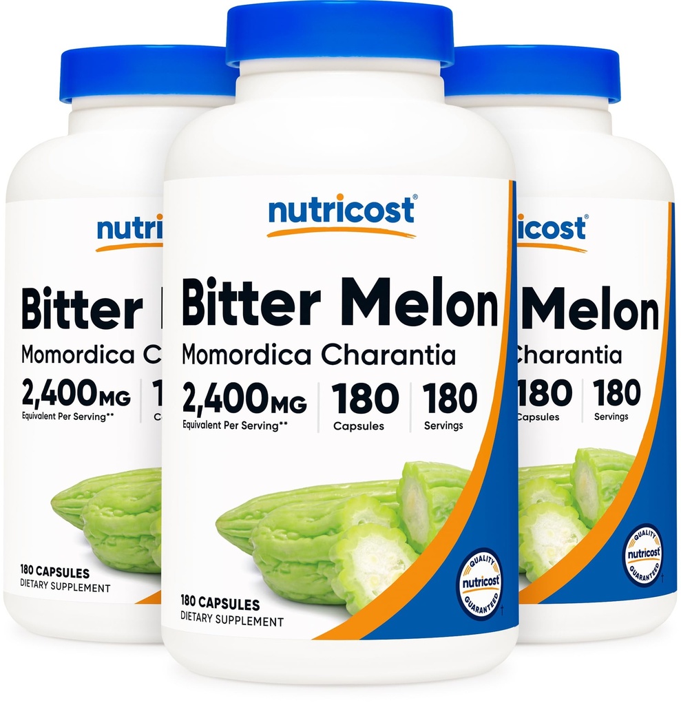 Nutricost Horké Melon 600 mg, 180 kapsúl (3 fľaše)