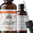 Mačky Claw Tincture, Cat's Claw Extract alkohol bez bylinné doplnky kvapky, Tekuté prírodné trávenie zdravie, Spoločné zdravie, Vegan - Made in USA - 2 Fl Oz