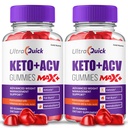 (2 balenia) UltraQuick Max+ ACV Gummy, Vyššia potencie, Oficiálne Ultra Quick Max+ Gumies, 2X Silnejší jablkový Cider Gummy, 2 mesiace dodávky