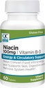 Kvalitná voľba Niacín (vitamín B3) Energetická a cituračná podpora 100 mg doplnok, 60 Počet fliaš