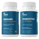 Dr. Tobias Oregano a kyselina kaprylová Blend a probiotiká pre ženy - podporuje Gut, Immune, a močové zdravie, non-GMO