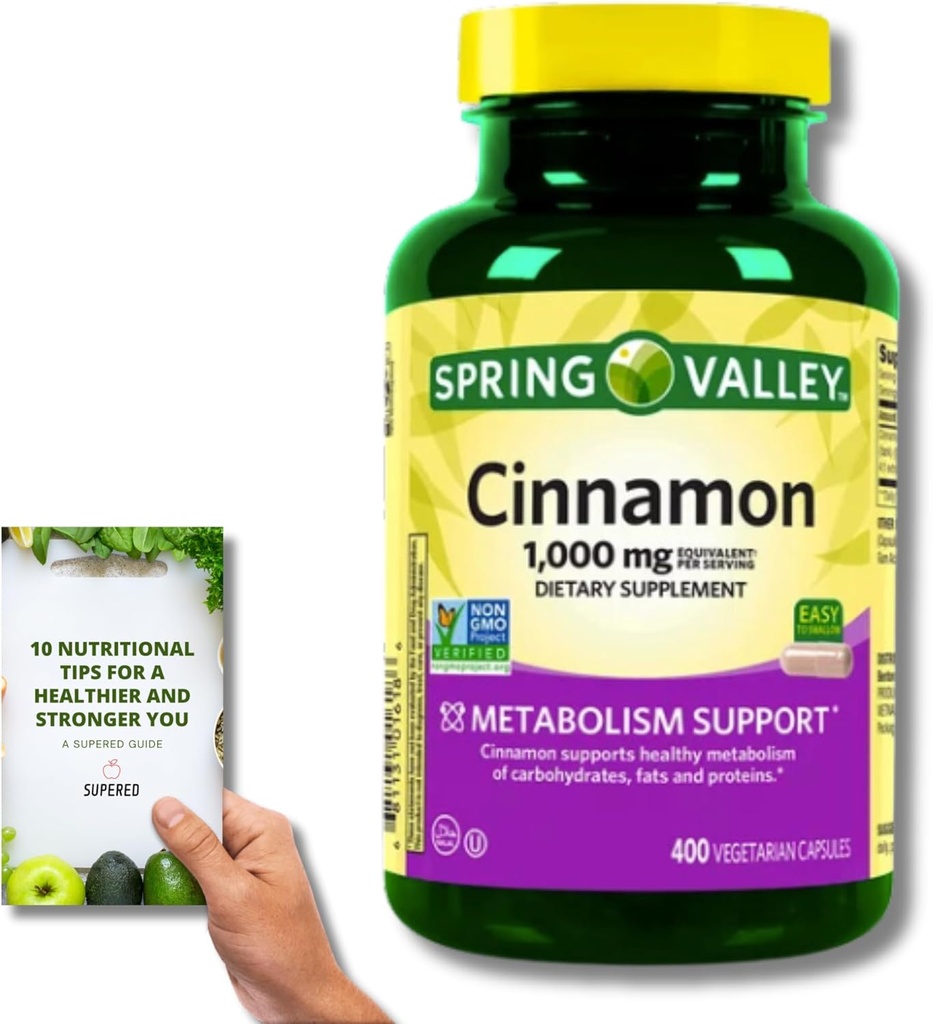 Jar Valley Škorica Dietary Supplement - 1000mg, 400 Vegeterian Kapsule + 'Nutritional Guide'