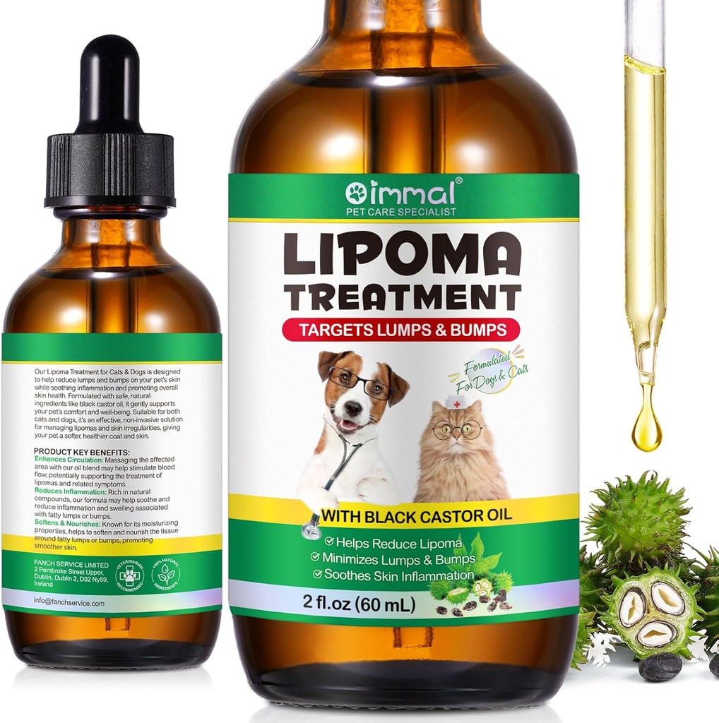 Lipoma Liečba ciele Guard pre psy Ťahanie a Bumps 2 fl.oz, Lipoma Liečba pre psov mačky, Soften Mastné lumps & Bumps, Castor Oil pre domáce zvieratá, Doplnky Lipoma Redukcia, Imunitná podpora