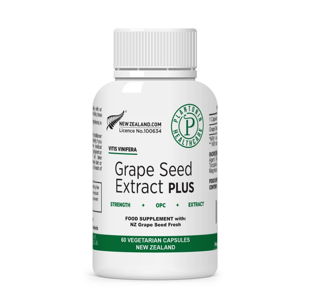 Hroznový extrakt 500 mg s 93% polyfenolov - 120:1 60 000mg Sila, 60 kapsúl - 2 mesiace Supply - GMO & Gluten Free - Polyfenoly Extrakty
