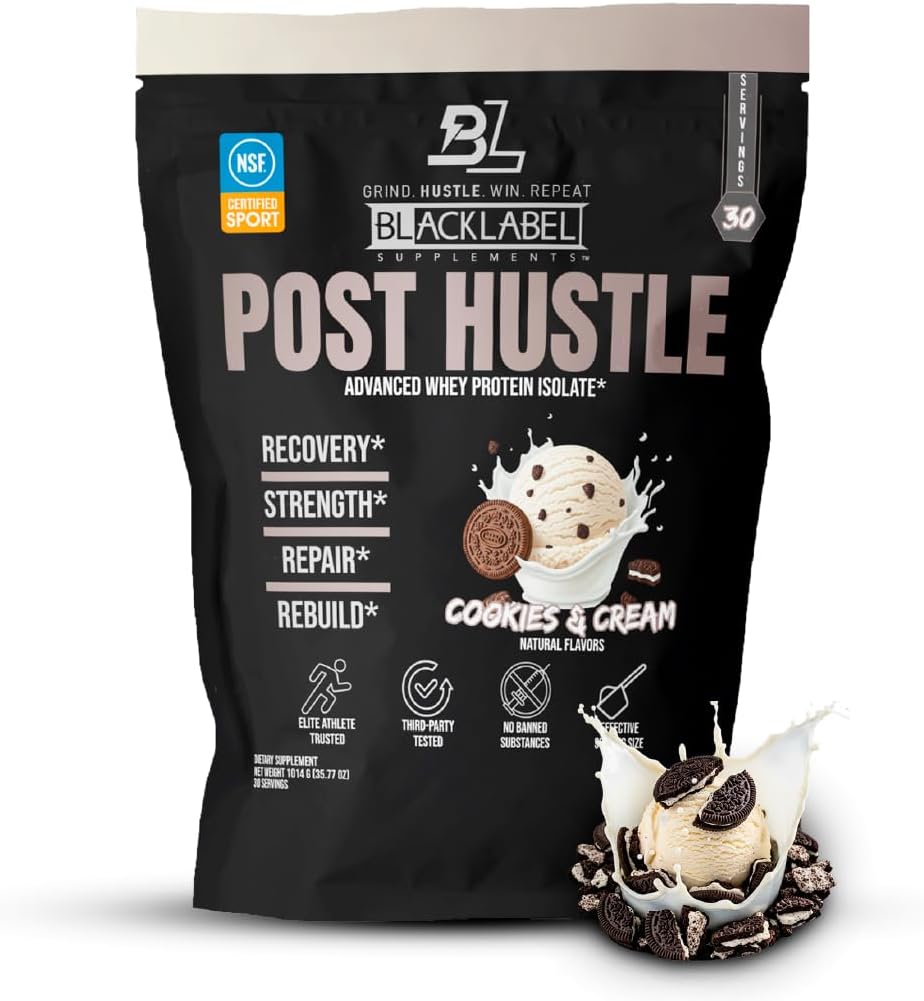 BLACKLABEL doplnky príspevok Hustle Post Cvičenie Proteín prášok, 30 Slúži 