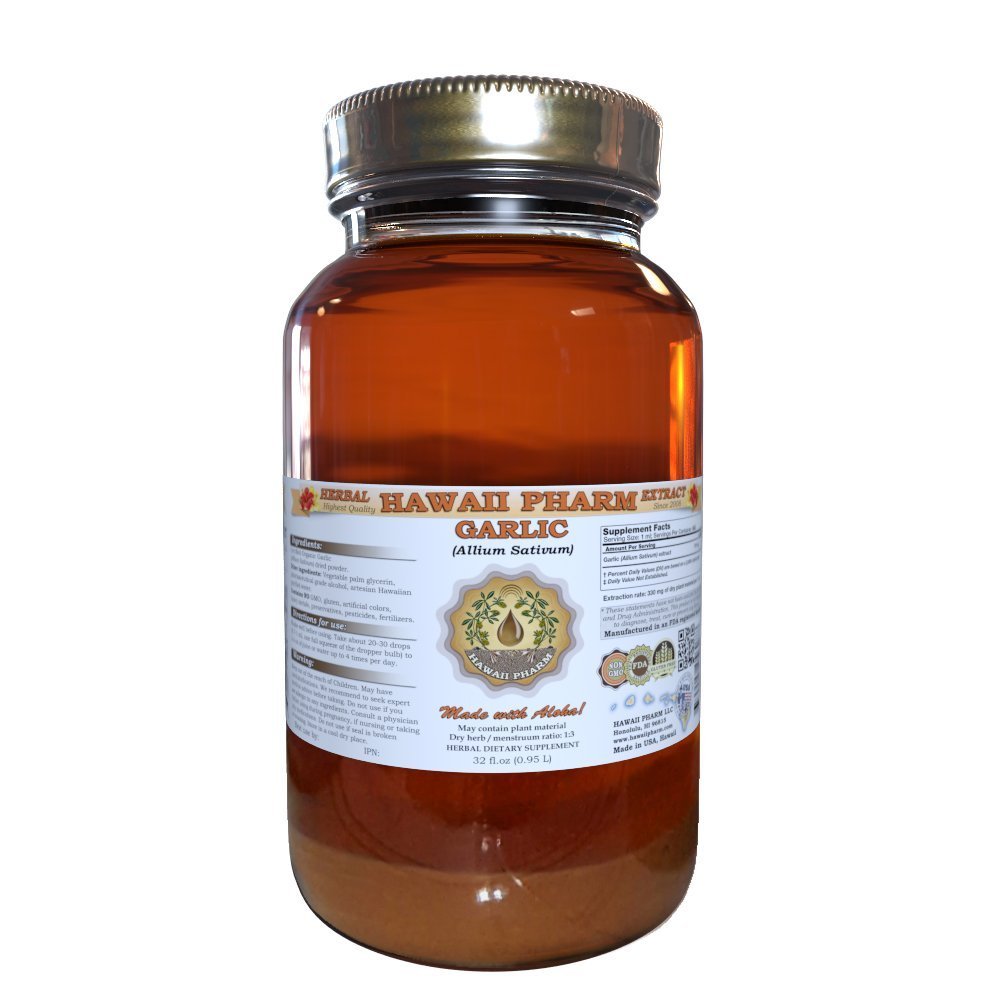 Hawaii Pharm cesnak (Allium sativum) tekutý extrakt 32 Oz